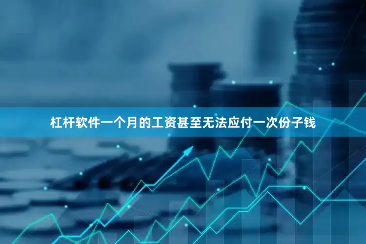 杠杆软件一个月的工资甚至无法应付一次份子钱