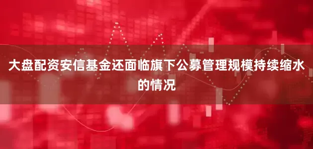 大盘配资安信基金还面临旗下公募管理规模持续缩水的情况